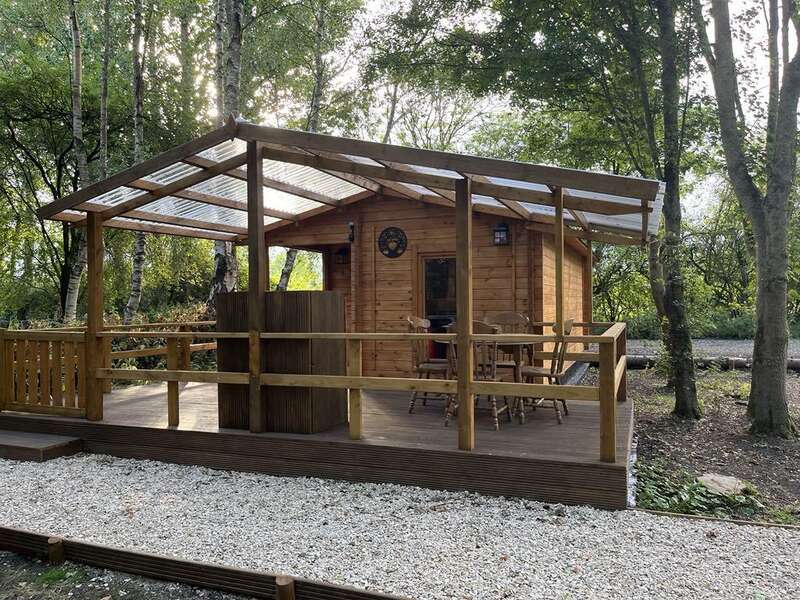 luxury woodland cabin